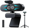 EMEET C60E Dual 4K Webcam for Streaming with Tripod, Wide-Angle & Telephoto by EMEET