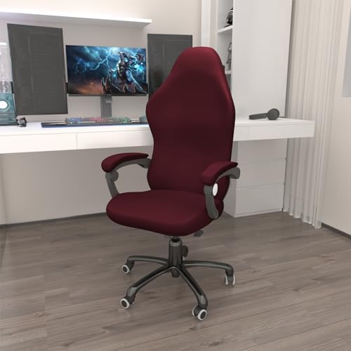 Gaming Chair Cover Game Chair Cover for Reclining Rotating Chair, Red | Waterproof, Cat Scratch Proof, Stretch with Amrest, Breathable, Anti-Scratch, Pet-Resistant, For Big Tall High Back Chairs - Image 2