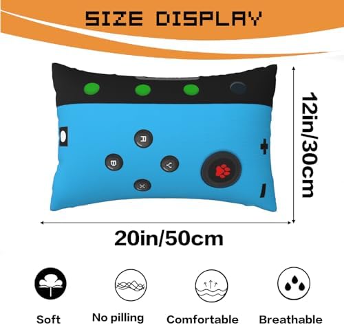 Gamer Gifts for Teen Boys, Gaming Boy Room Decor, Gaming Accessories for Teen Boy, Gamer Pillow Case Flannel Material，20x12 inches-2Pack ((No Inserts) - Image 5