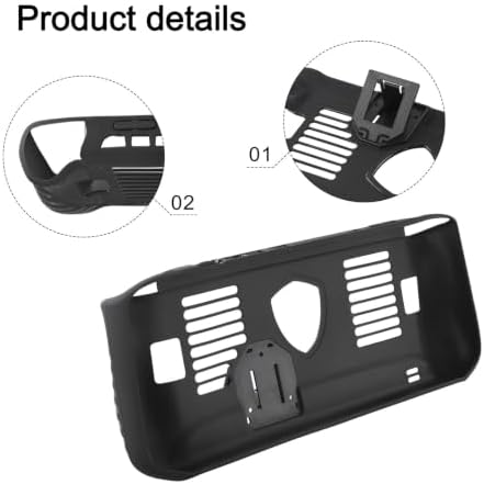 Soft for tpu Case for MSI Claw 8 AI+ with Kickstand - Shockproof Protective Cover Shell for Handheld Gaming Console - Black for Slim Fit Skin 30.5cm - Image 3