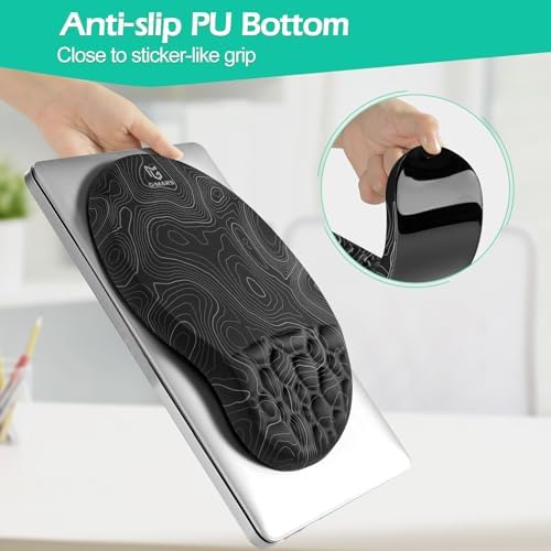 Gimars Upgrade Ergonomic Ultra-Soft Foam Keyboard Mouse Pad Wrist Rest Set, Smooth &Enlarge Wrist Support for Pain Relief, Computer, Laptop, Mac, Gaming, Office - Image 6