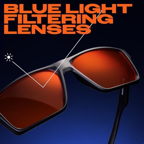 Titan Gaming Glasses, Blue Light Blocking, Night Driving Glasses for Men, Computer Protection, Gift for Gamers - Image 4