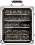 WELIDAY Miniatures Storage Case Miniatures Transport Case Aluminum Alloy Frame with Lock (Large Size) by WELIDAY