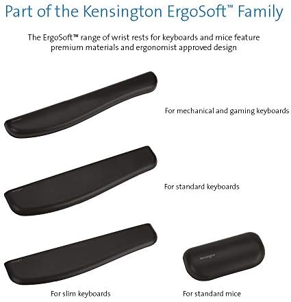 Kensington ErgoSoft Wrist Rest for Slim Keyboards, Black (K52800WW) (Pack of 2) - Image 6