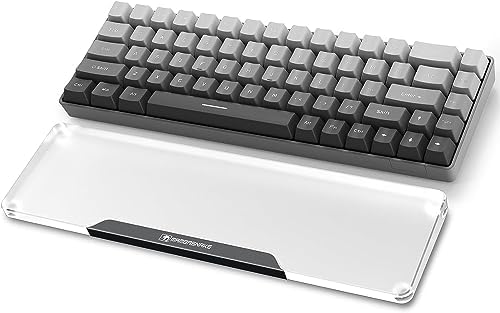 Acrylic Keyboard Wrist Rest-Black 68Key Ergonomic Palm Rest for Computer Keyboard by SELORSS