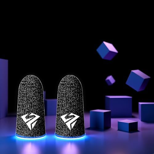 2Pcs Black for Pubg Mobile Games Gaming Finger Sleeve Breathable Fingertips Sweatproof Fingertip Gaming Sleeve for Mobile Cove Cell Phone Gaming Finger Sleeves Gaming Accessories - Image 3