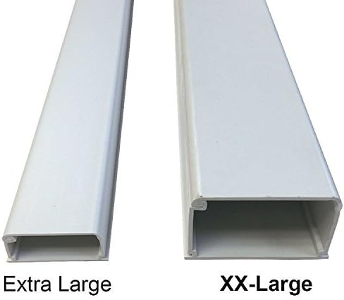Electriduct XX-Large Latching Cable Raceway - 3" x 2" Channel Size - 20 Sticks - 6 Feet (120 Feet Total) - White - Image 3