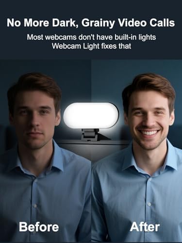 Video Conference Lighting & Computer Light – USB LED Panel for Laptop & Desktop, Plug-and-Play Webcam Light for Zoom, Teams, Streaming & Remote Work, 3 Color Modes & 10 Brightness Levels - Image 2