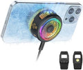 Black Shark FunCooler 5 Magnetic Cell Phone Cooler for Gaming, Portable Mobile Phone Cooling Fan with RGB Light, Cellphone Radiator for iPhone Magnetic Series/Android/Tablet/iPad (Black) by BlackShark