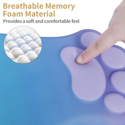 L-SPOUTTO Ergonomic Mouse Pad with Wrist Rest,Cute Mouse Pad Wrist Support - Image 3