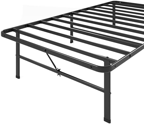 Zinus 14 Inch Rumi Metal Bed Frame, No Box Spring Needed, Black, Twin - Image 4