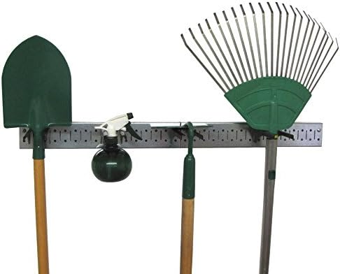 Wall Control Metal Pegboard Strip Garden Tool Organizer Pegboard Rail Kit by Wall+Control