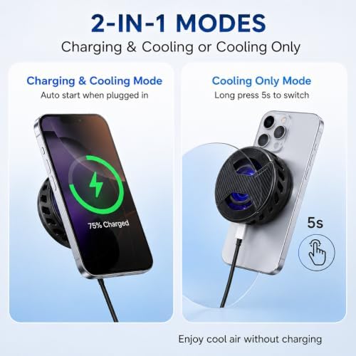 Magnetic Phone Cooler, Lightweight Portable RGB Cooler - Image 6