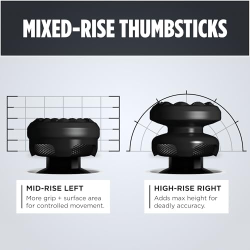 KontrolFreek FPS Freek Galaxy Black for PlayStation 4 (PS4) and PlayStation 5 (PS5) | Performance Thumbsticks | 1 High-Rise, 1 Mid-Rise | Black (Limited Edition) - Image 5