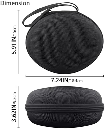 for Beats Studio Pro/Studio3/Solo4/Solo3 Headphones Hard Case, Black - Image 6