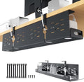 Univivi Under Desk Cable Management Tray, Cable Management, 32 inch, Black by Univivi