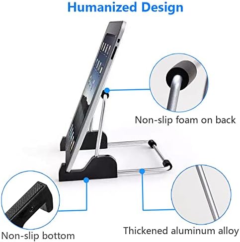 Kinizuxi Adjustable Tablet Holder Stand, Aluminum Desk Stand Holder - Image 3