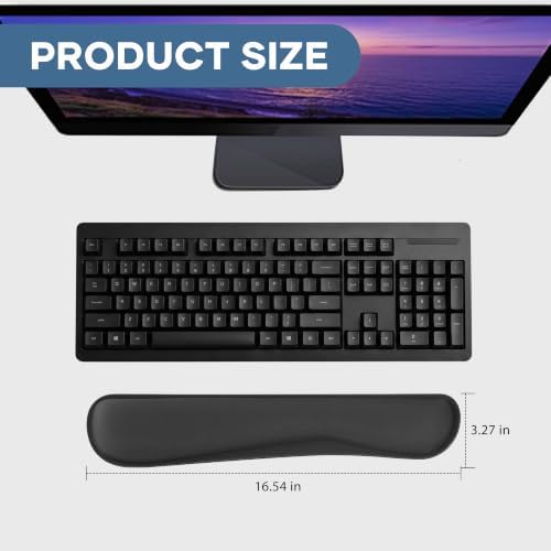 Office Ergonomic Memory Foam Computer Mouse and Keyboard Wrist Rest pad Support Carpal Tunnel, Wrist Rest for Keyboard and Mouse, Wrist Support Set - Image 2