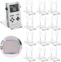 12 Pcs Adjustable Acrylic Display Stand, Clear Purse Stand Holder for Wallet Handbag Bag Jewelry, Plate Display Stands for Book Stationary Gameboy Handhelds & N64 Controllers Cards by DIBALIYI
