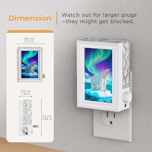 Briignite LED Night Lights Plug Into Wall Decorative Picture Frames RGB - Image 7