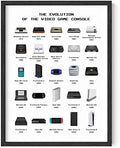 HAUS AND HUES Video Game Framed Art – Gaming Room Decor & Posters for Boys – Black Frame 12x16 by HausandHuesArtPrints