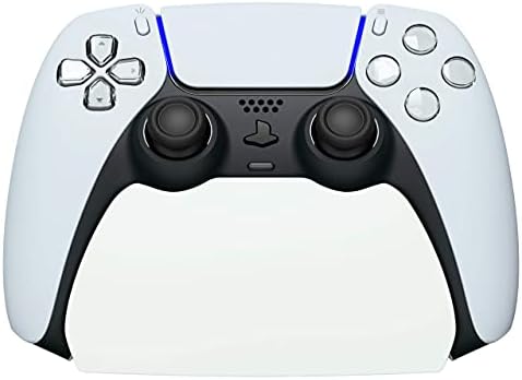 playvital White Controller Display Stand for ps5, Gamepad Accessories Desk Holder for ps5 Controller with Rubber Pads by PlayVital