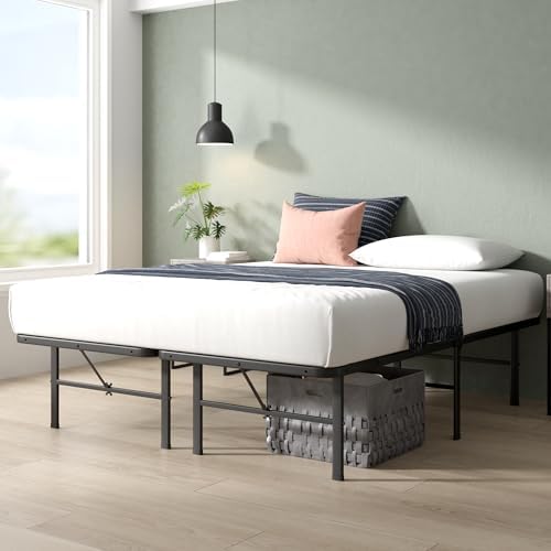 Zinus 14 Inch Rumi Metal Bed Frame, No Box Spring Needed, Black, Full - Image 3
