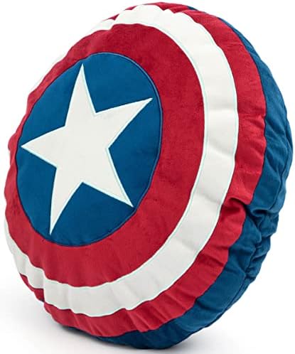 Jay Franco Marvel Avengers Captain America's Shield Shaped Decorative Pillow - Kids Super Soft Throw Plush Pillow - Measures 16 Inches (Official Marvel Product) - Image 3