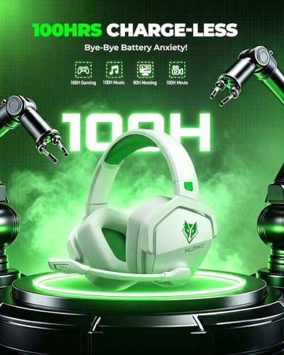 NUBWO Wireless Gaming Headset for Xbox Series X/S & Xbox One, 100Hr Battery Life, 3-in-1 Ultra-Low Latency 2.4GHz Dongle/Bluetooth 5.3/3.5mm Wired Gaming Headphones for PS5, PC - Image 5