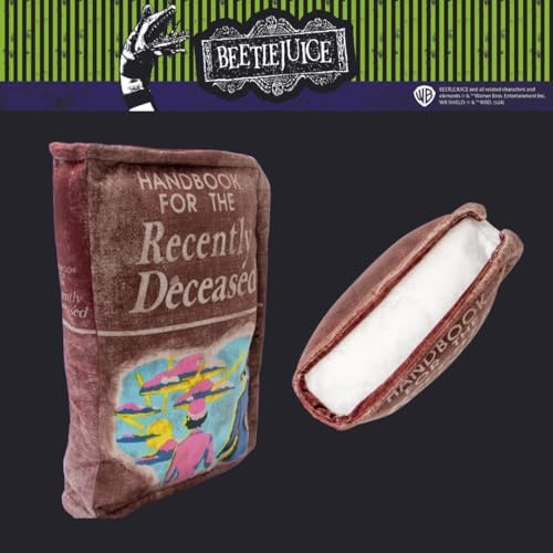 Beetlejuice For The Recently Deceased Book Bedding Super Soft Plush Decorative Throw Pillow, 14 in X 9 in, (Officially Licensed Product) By Franco Collectibles - Image 7