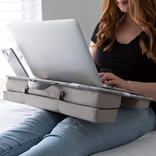 LAPGEAR Elevation Lap Desk – White Marble, Fits 15.6” Laptops - Image 6