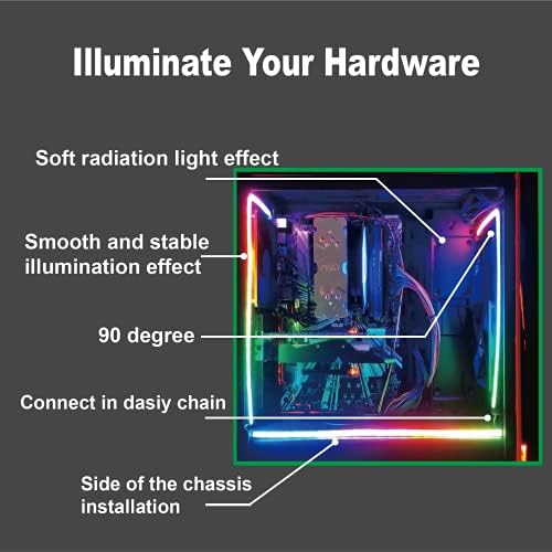 airgoo Addressable RGB PC LED Strip ARGB 5V 3-Pin - Image 6