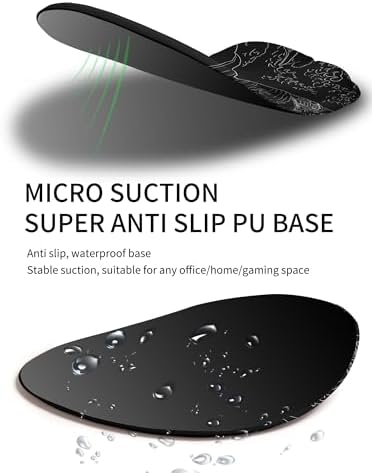 Palm-Rest and Wrist-Hugging Mouse Pad Wrist Rest, Ergonomic Wrist Support with Curve Fitting Cushioned Memory Foam for Carpal Tunnel Pain Relief, 9.9 x 8.3 Inch, Waves - Image 6