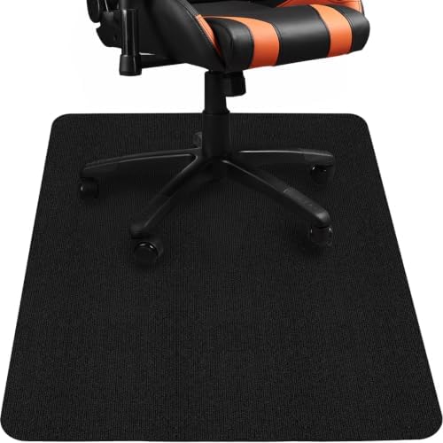 Upgraded Chair Mat for Hardwood & Tile Floor,36"x 55" Desk Chair Mat,Anti-Slip Office Chair Mat, Computer Gaming Floor Mat for Rolling Chair, Under Desk Rug Floor Protector,Easy to Clean,Black by Brinman
