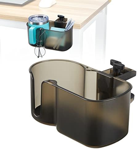 KEMIMOTO 2-in-1Desk Cup Holder, for Most 18-32 oz Bottles, Brown by kemimoto