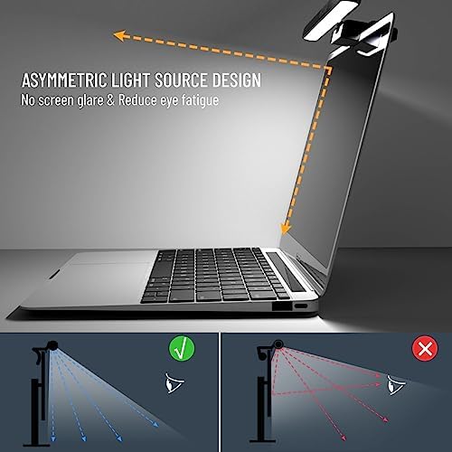 Acogedor Laptop Monitor Light Bar, LED Laptop Light Bar for Keyboard, with Stepless Dimming, No Screen Glare, Space Saving, Laptop Light Clip On - Image 2