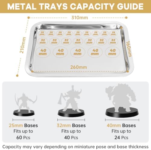 WELIDAY Miniatures Storage Case Miniatures Transport Case Aluminum Alloy Frame with Lock (Large Size) - Image 6