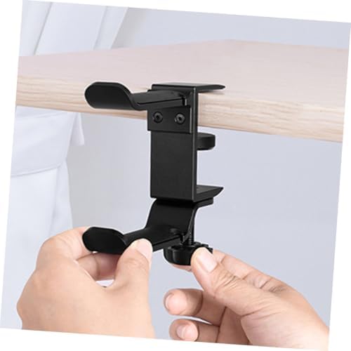 KOMBIUDA Multifunctional Headphone Hanger Under Desk Clamp Hook Adjustable Headset Stand for Home Office Use Sturdy Plastic and Silicone Design Easy No-Drill Installation Space-Saving Storage - Image 5