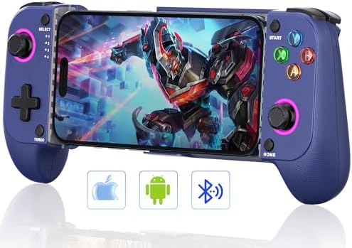 NealGamefy Phone Controller for iPhone/Android - Mobile Gaming Controller with Hall Effect Joystick, Phone Case Support,Turbo Function, Dual Vibration- Phone Controller Compatible with More Games by Unknown