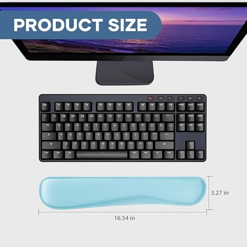Office Ergonomic Memory Foam Computer Mouse and Keyboard Wrist Rest pad Support Carpal Tunnel, Wrist Rest for Keyboard and Mouse, Wrist Support Set - Image 2