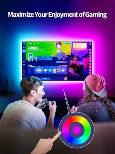 KANTUTOE TV LED Backlight, 9.84ft LED Lights for 32-43in TV, RGB TV Lights Behind with Music Sync Bluetooth APP and Remote Control Strip Light USB Powered for Bedroom Home Decor - Image 3