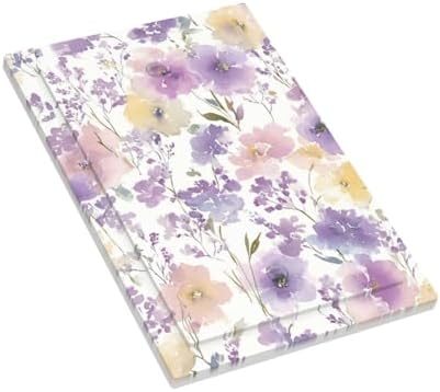 Decorative Light Switch Cover Plate Purple Floral Watercolor Wildflower 1 Gang No Device Single Blank Outlet Covers Wall Plate Switchplate Covers Dimmer Faceplate for Bedroom Decor - Image 3
