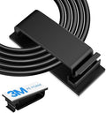 Adhesive Cable Management Clip (20Pcs Black),Cord Management Under Desk,Wire Organizer for TV PC Ethernet HDMI Extension Cord Power Plug by TEZOP