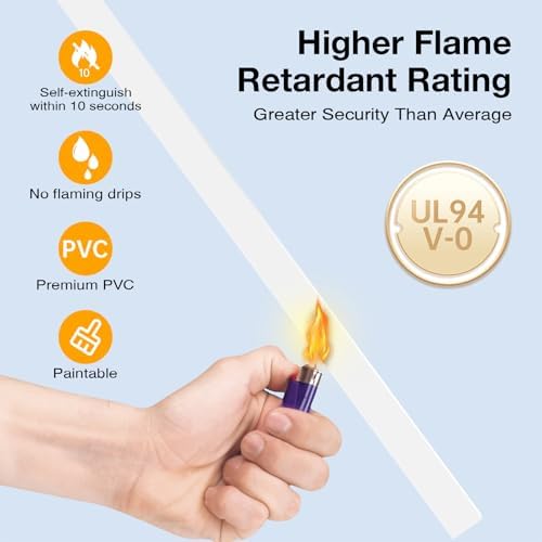 Delamu Cable Hider, 315in Cord Hider Cord Covers for 1 Wire on Wall, Premium Wire Covers for Cords, Cable Cover Organizer, TV Wires Hiders for Wall Mounted Tv, L15.7X W0.55x H0.4in, White - Image 5