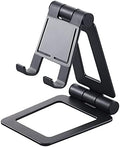 Elecom TB-DSCHALBK Tablet Stand, Aluminum Stand, Free Angle, Compatible with Nintendo Switch, 5 - 12.9 inches, Black by ELECOM