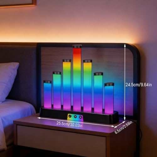 AVEKI RGB Table Lamp, Color Changing Gaming Light with Music Sync, USB Powered Desk Lamp for Gaming Room Decor Pictures Ambient Lighting (A-Stepped) - Image 7