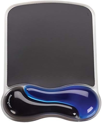 Kensington Duo Gel Mouse Pad with Wrist Rest, Ergonomic Wrist Support for Pain Relief, Comfortable Non-Skid Gel Pad for Computer, Laptop, Office & Home 9.6" x 7.6", Blue K62401AM by Unknown
