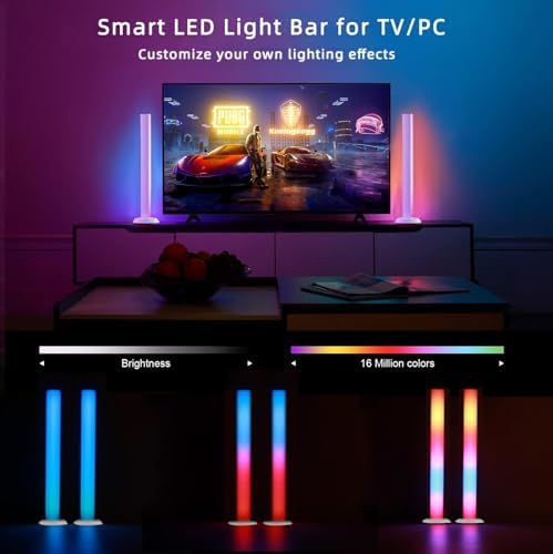 Smart LED Light Bar, RGBICWW TV Light Bars for Room, Gaming With Music Sync - Image 5