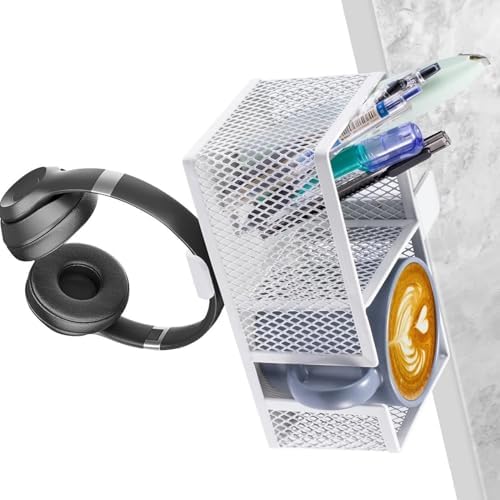 Secure Clamp MultiPurpose Organizers For Gaming Setups Bedside TableChair Holds Essential Steadily Headsets Hanger Gaming Desk Cup Holder Attachment - Image 5