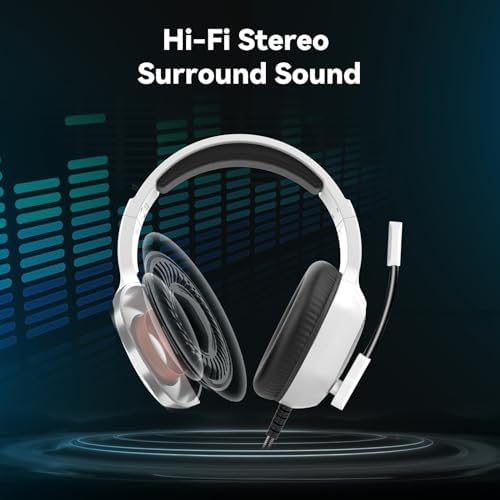 IMYB A36 Gaming Headset with Mic Stereo Headphones for Pc, PS5, Xbox - Image 2